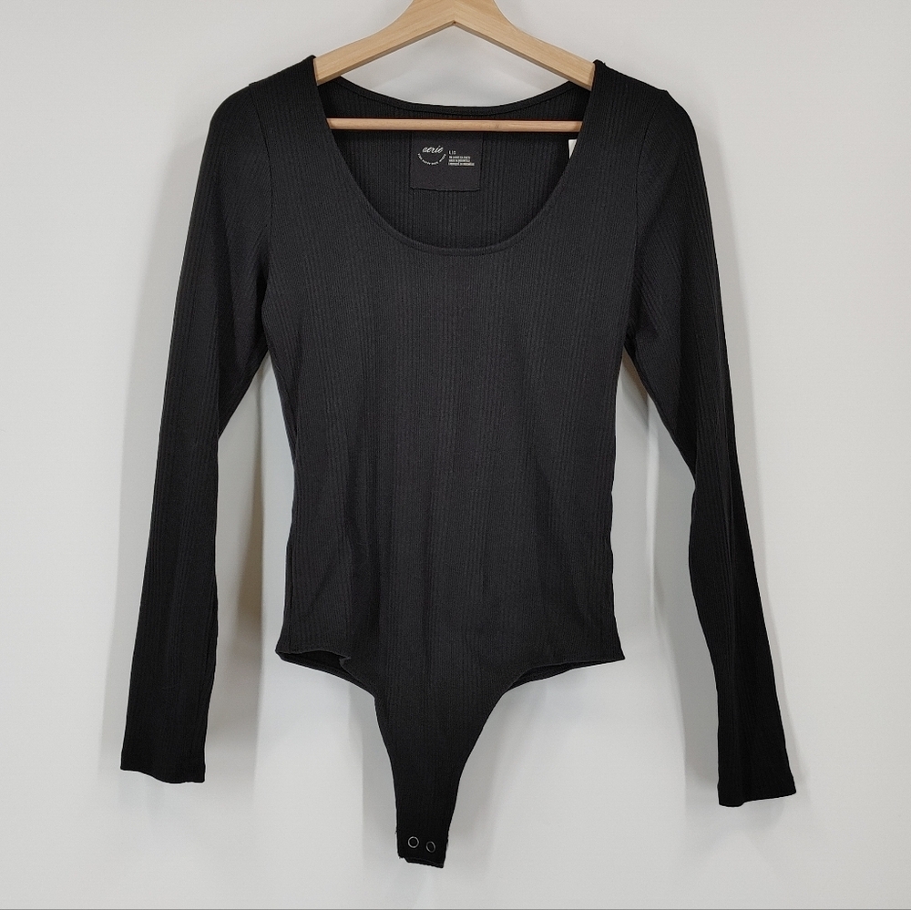 Aerie Ribbed Thong Bodysuit